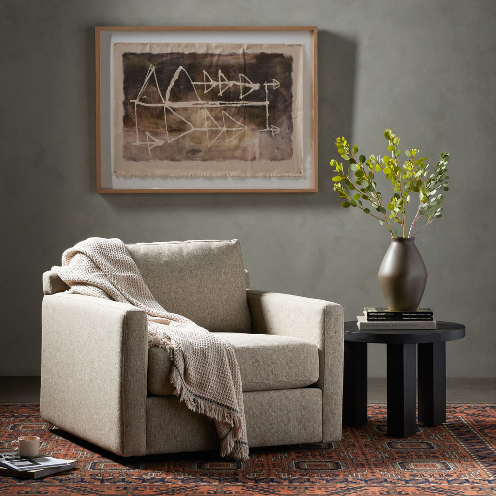 Hampton Swivel Chair, Delta Sand