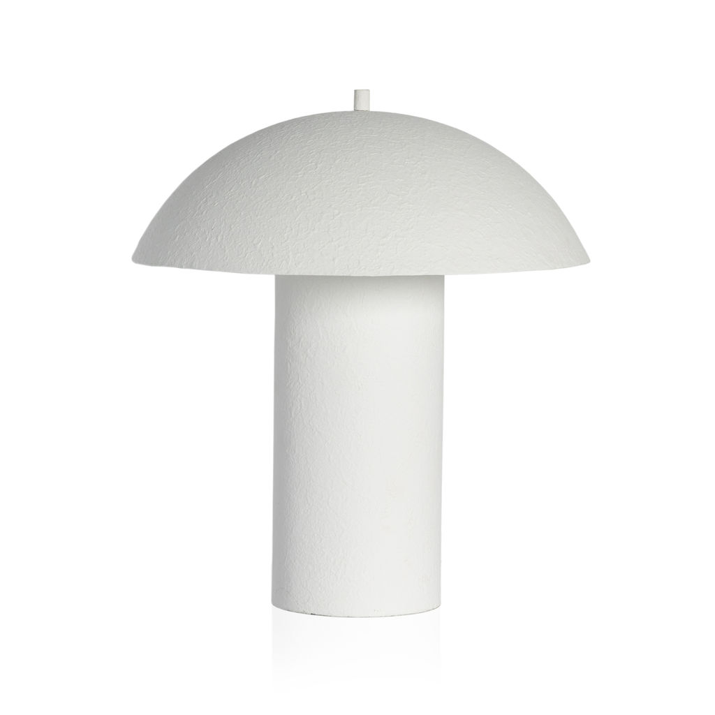 Santorini Table Lamp, Matte White Plaster