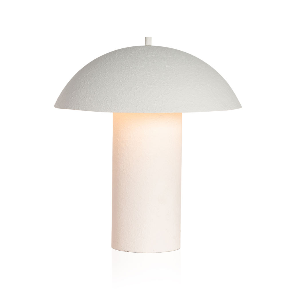 Santorini Table Lamp, Matte White Plaster