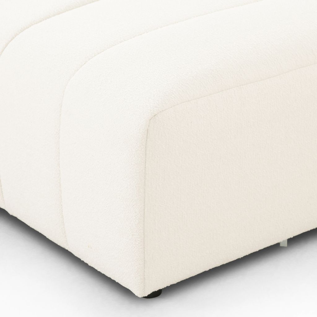 Langham Channeled Sectional Ottoman, Fayette Cloud