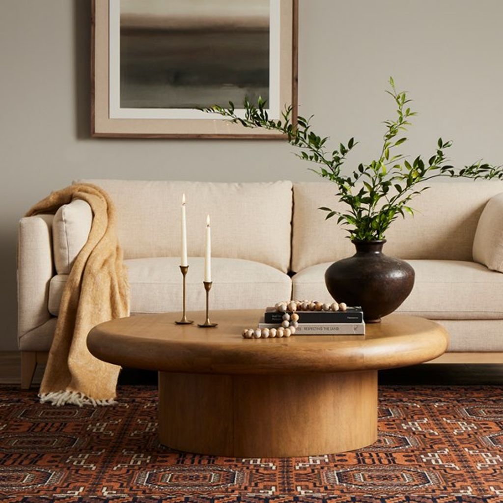 Zach Large Coffee Table-Burnished