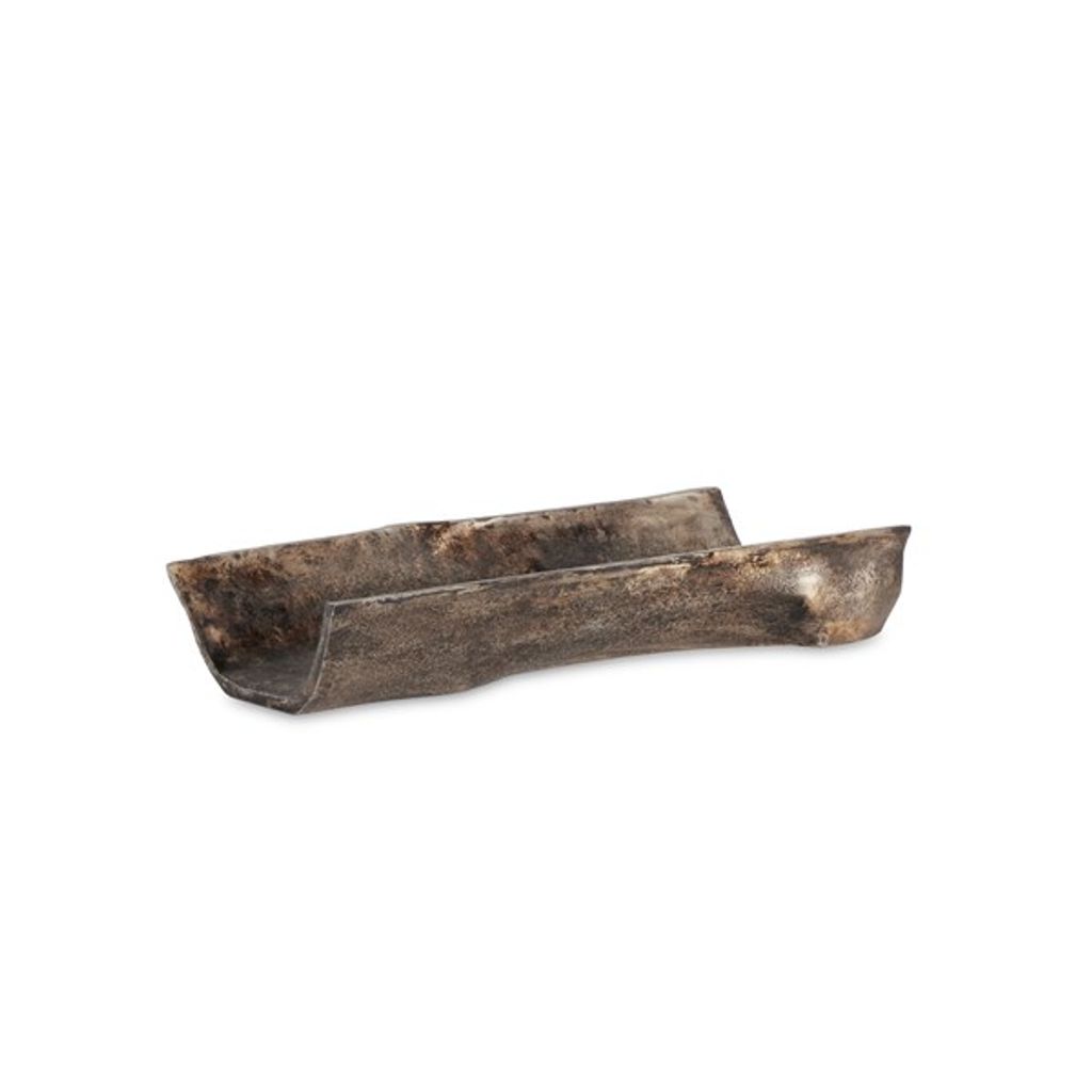 Jagen Outdoor Tray-Rustic Cast Aluminum