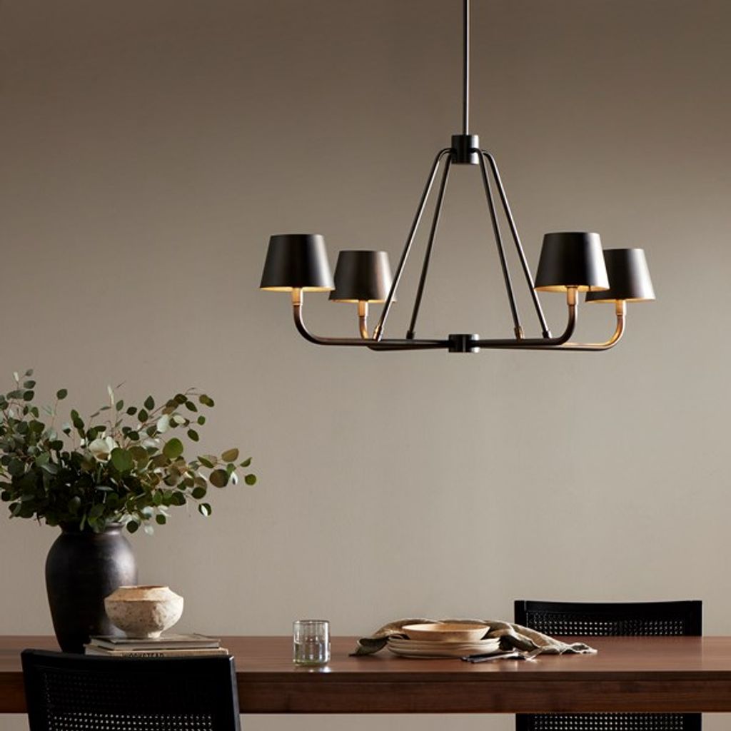 Dudley Chandelier-Dark Antique Iron