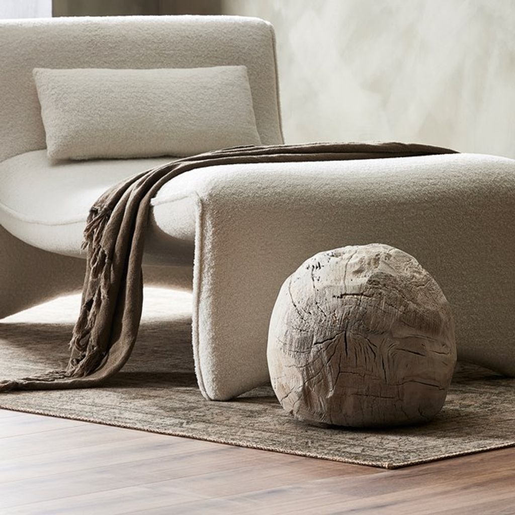 Burl Wood Ball-Bleached Milpa