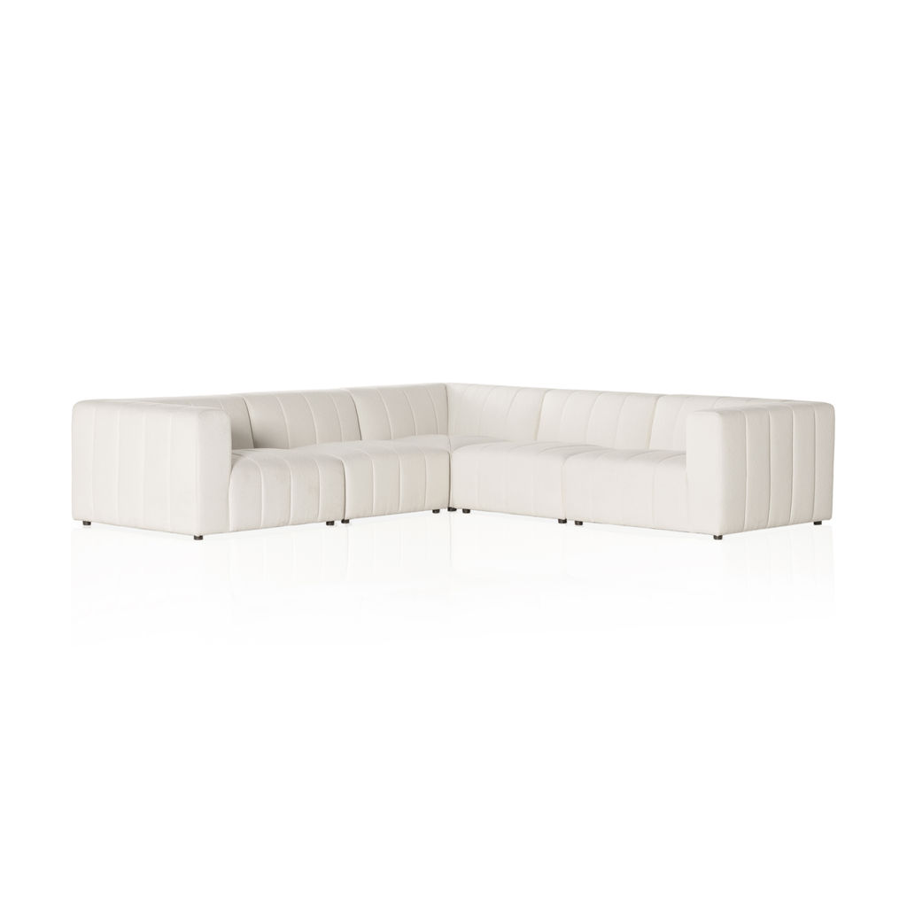 Langham Channeled 5-Piece Sectional, Fayette Cloud