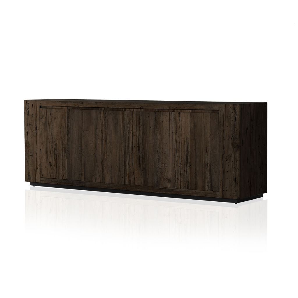 Rustic Sideboard, Ebony Rustic Wormwood Oak
