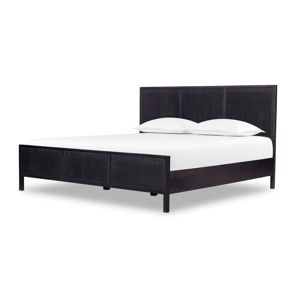 Sydney King Bed-Black Wash