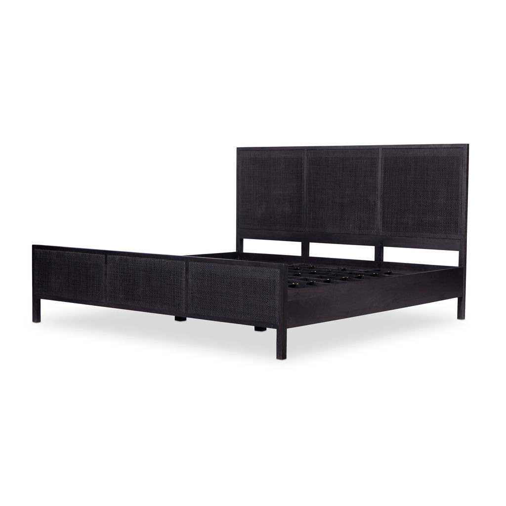 Sydney King Bed-Black Wash