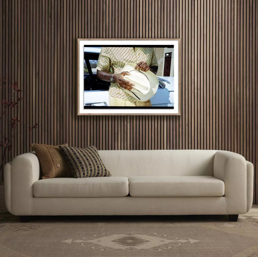 L's Hat By Jackie Lee Young 40" X 2.5" X 30", Rustic 2.5 Walnut