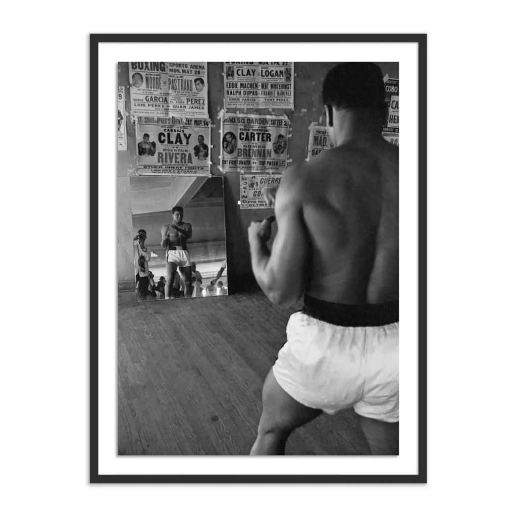 Cassius Clay In A Mirror