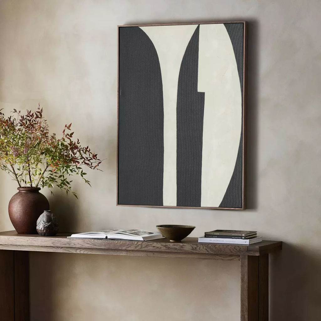 Grecco Diptych By Jess Engle 72" X 2" X 48", Rustic Walnut Floater