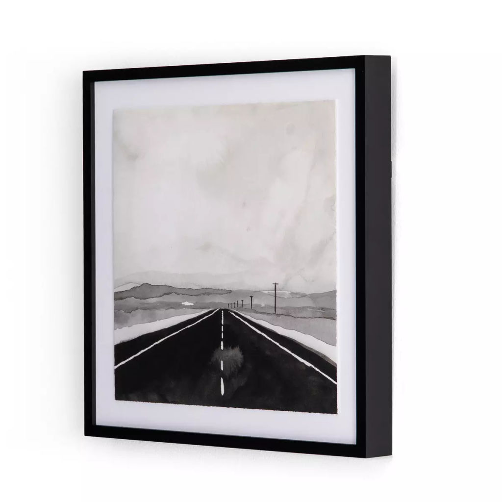 Open Road By Kelly Colchin 32" X 2.5" X 32", Black 2.5 Maple