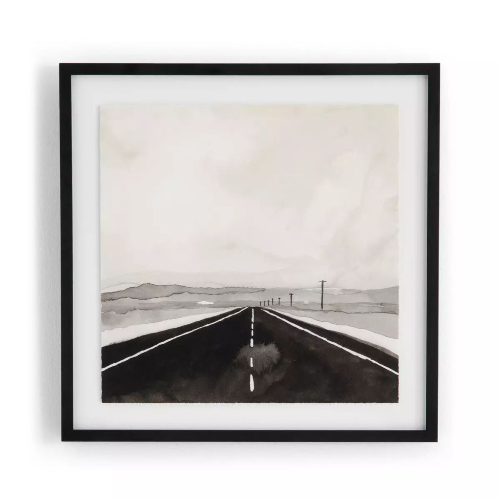 Open Road By Kelly Colchin 32" X 2.5" X 32", Black 2.5 Maple