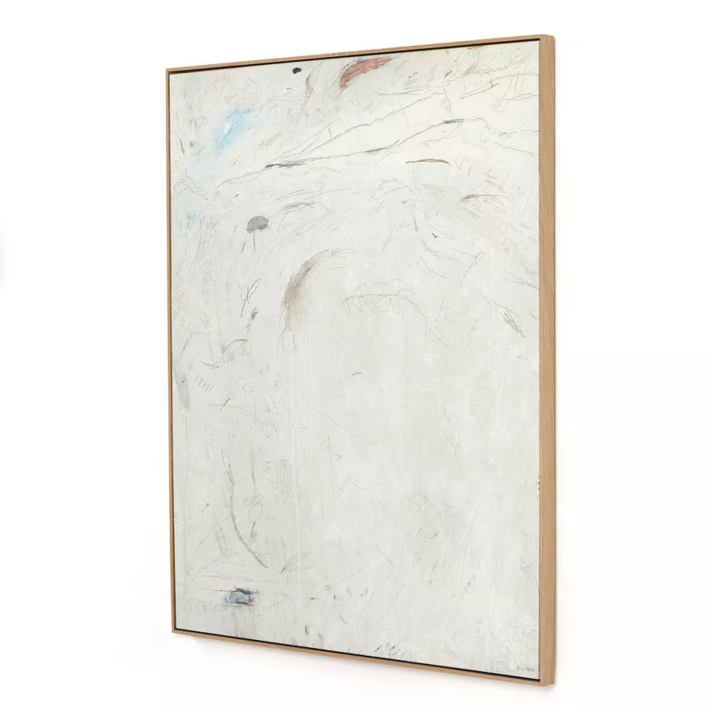 Between The Vines And The Sea By Tyler Guinn 32.5" X 2" X 40", Vertical Grain White Oak Floater