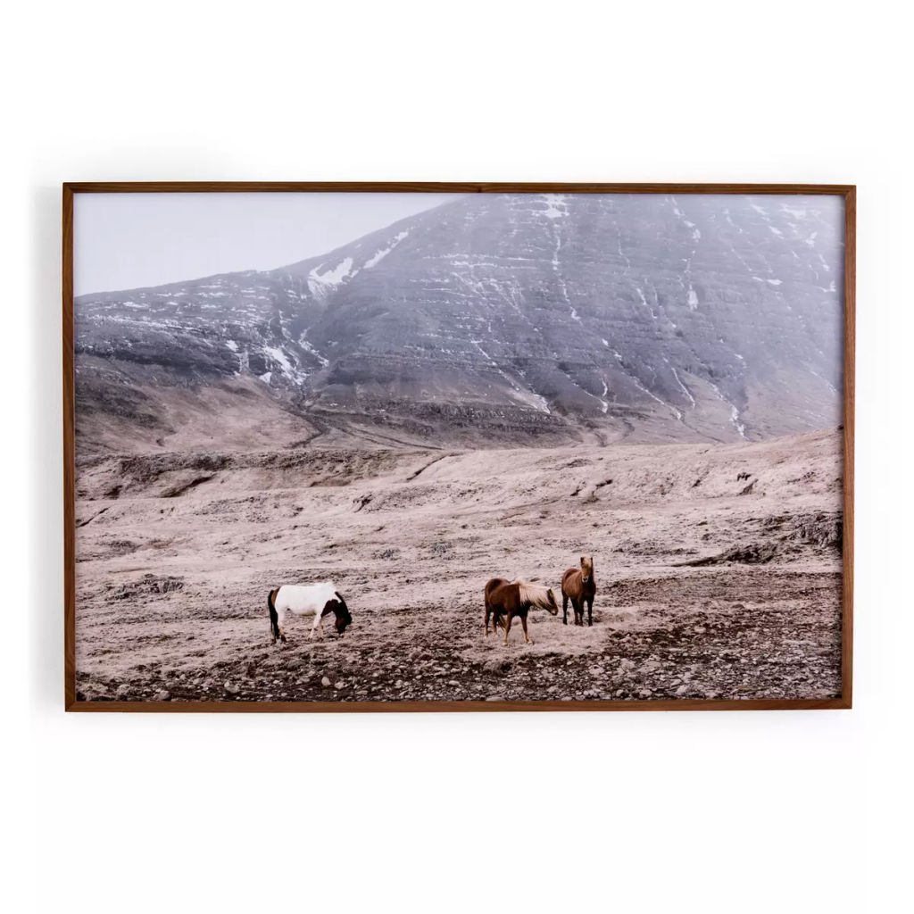 Wild Horses Walnut 2.5, 60" x 40"