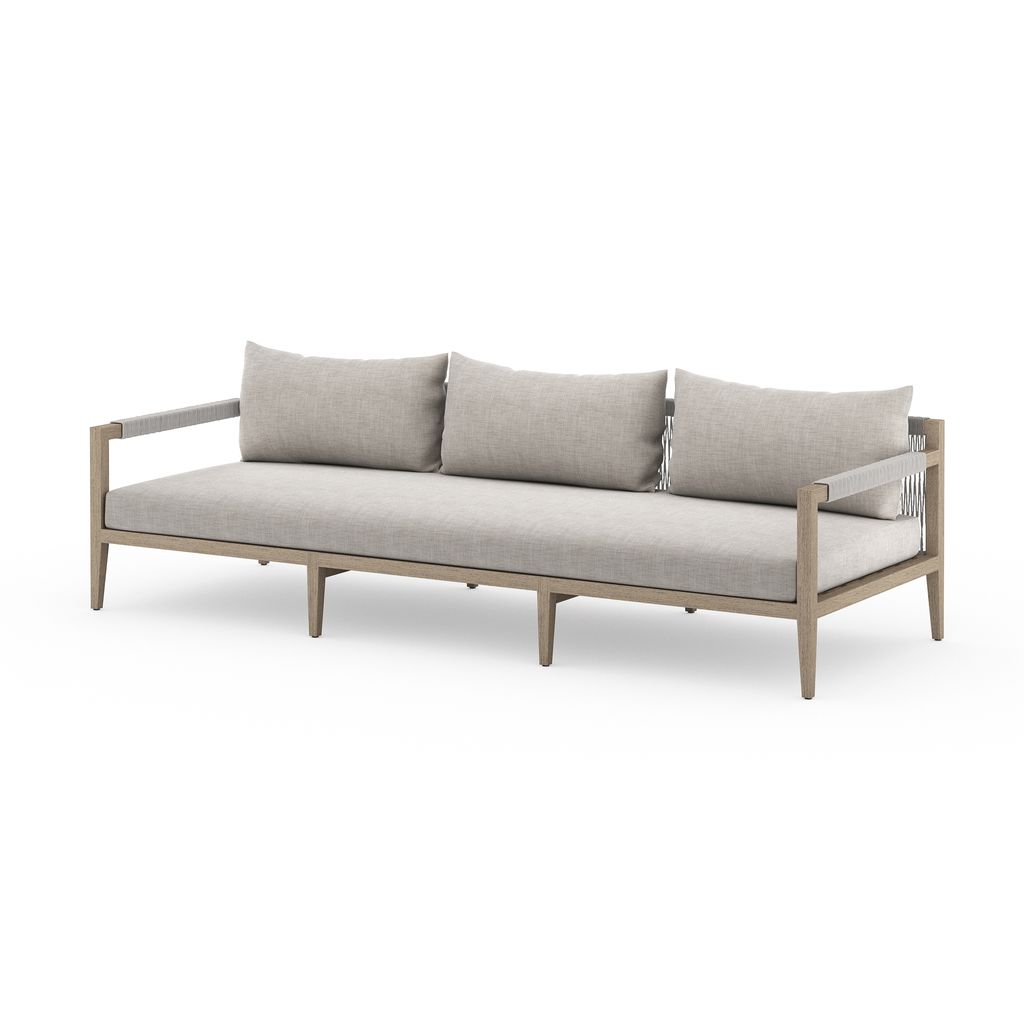Newport Outdoor Sofa, Washed Brown