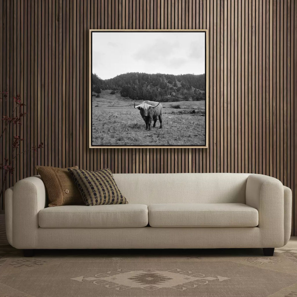 Highlander / Elk, Ca By Wesley And Emma Teague 40" X 2" X 40", Vertical Grain White Oak Floater