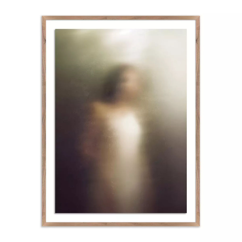 Foggy Dream I By Coup D'esprit 18" X 1.5" X 24", Rustic 1.5 Walnut