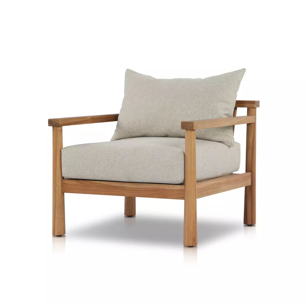 Irvine Outdoor Chair 32.75" X 33.25" X 33", Hayes Cream
