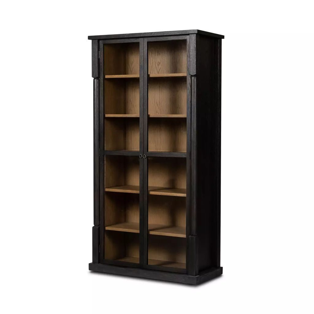 Concord Cabinet 44" X 20" X 84", Charcoal Oak Veneer