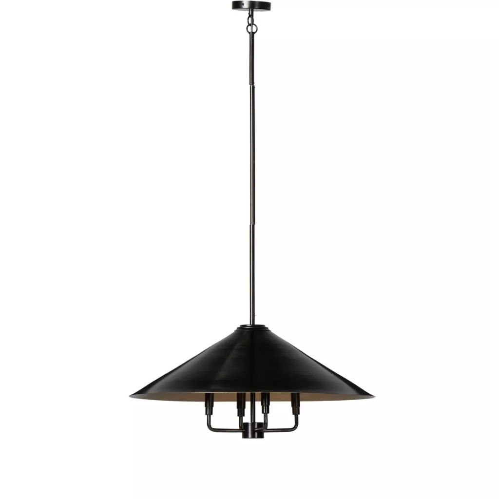 Siriano Chandelier 32" X 32" X 14.5", Antique Brass Iron