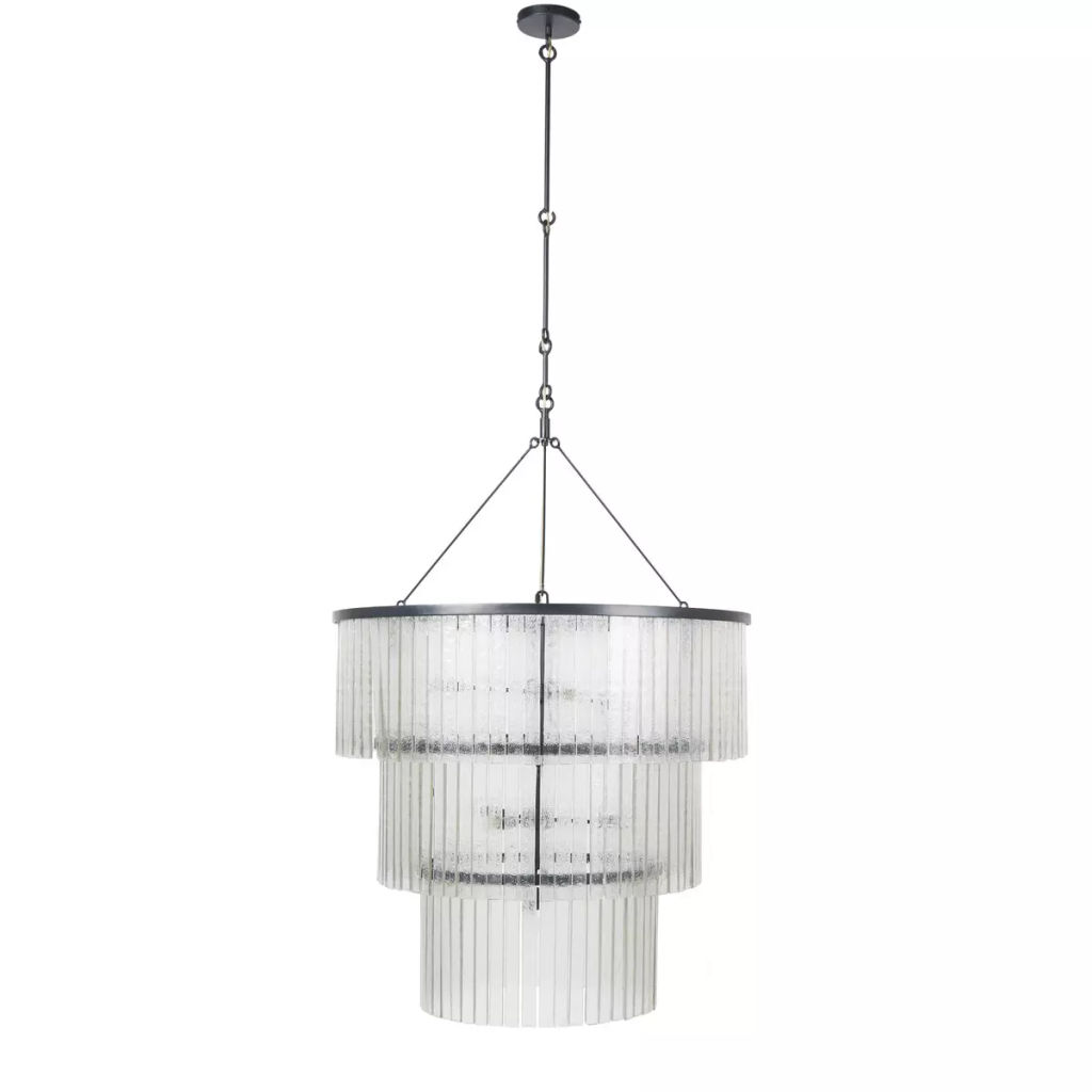 Preview image for Large Chandelier 39" X 39" X 54", Antiqued Iron