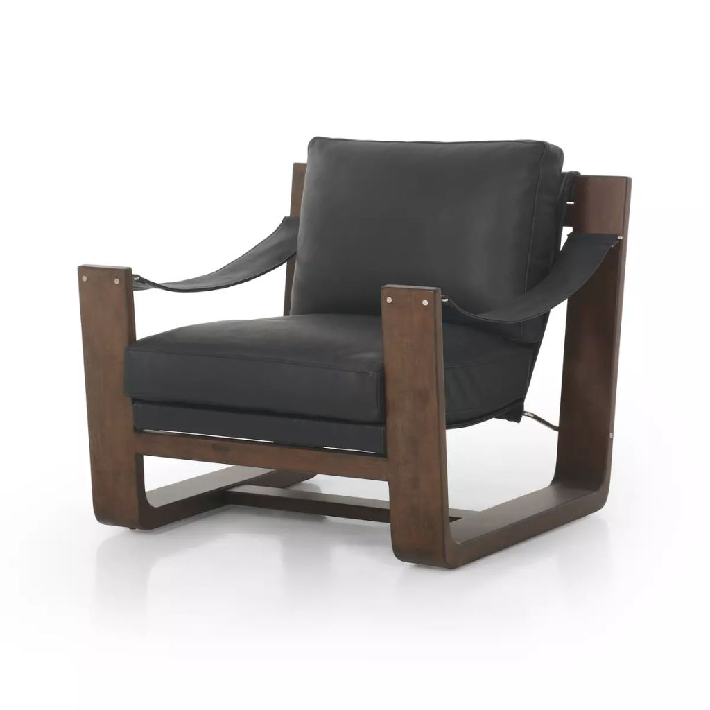 Cesar Chair 33" X 34.75" X 30.5", Carson Black