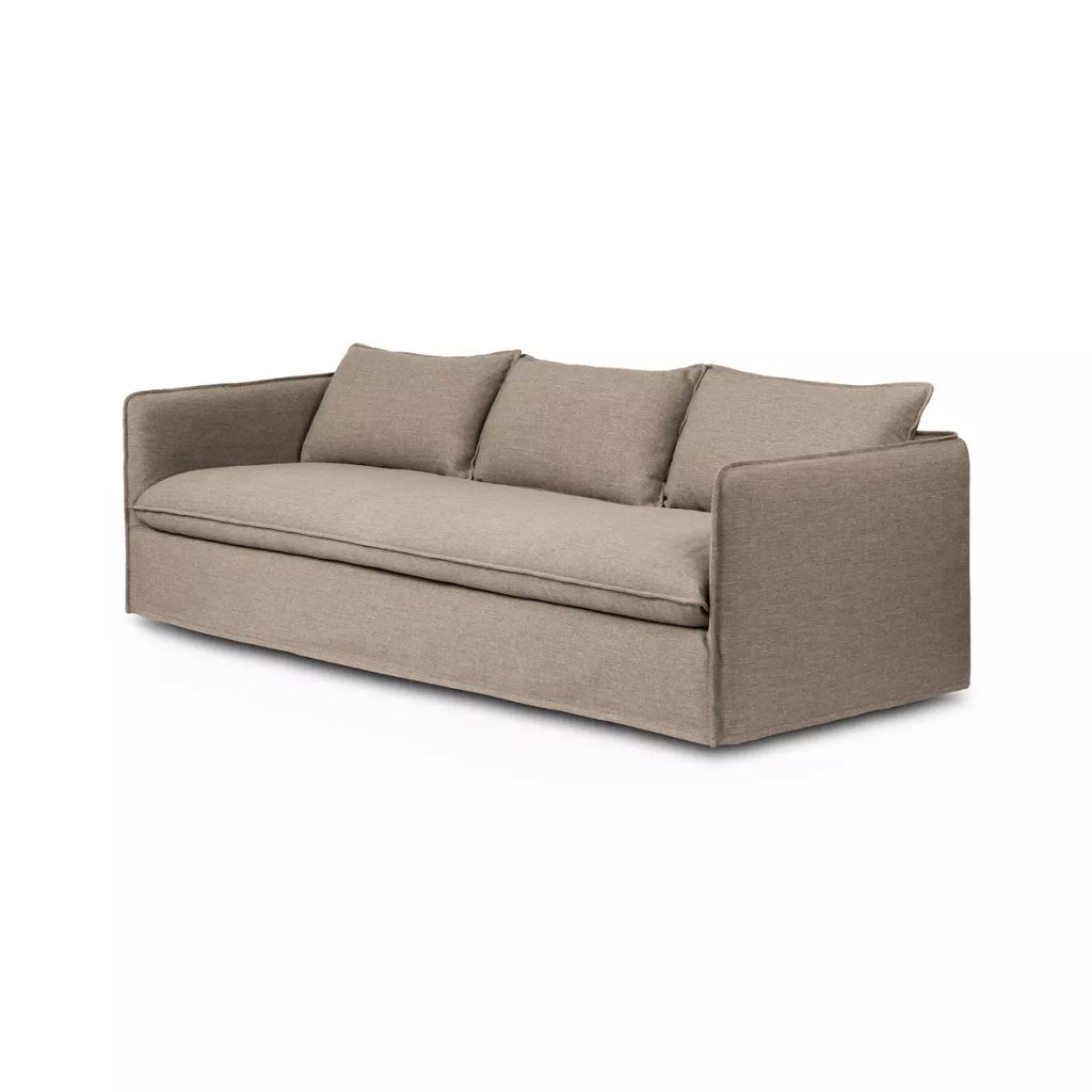 Andre Outdoor Sofa 96" X 37.75" X 31.5", Alessi Fawn