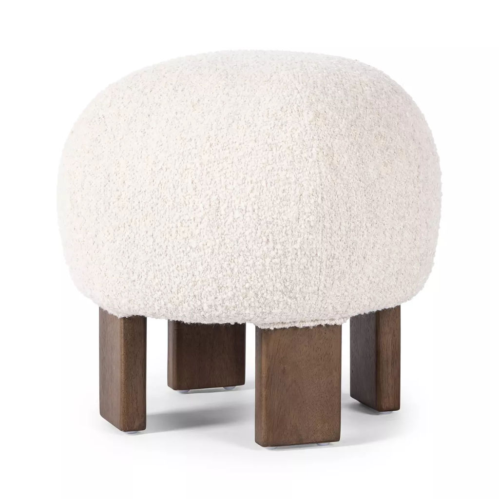 Alma Ottoman 19.5" X 19.5" X 17.5", Somerton Ash