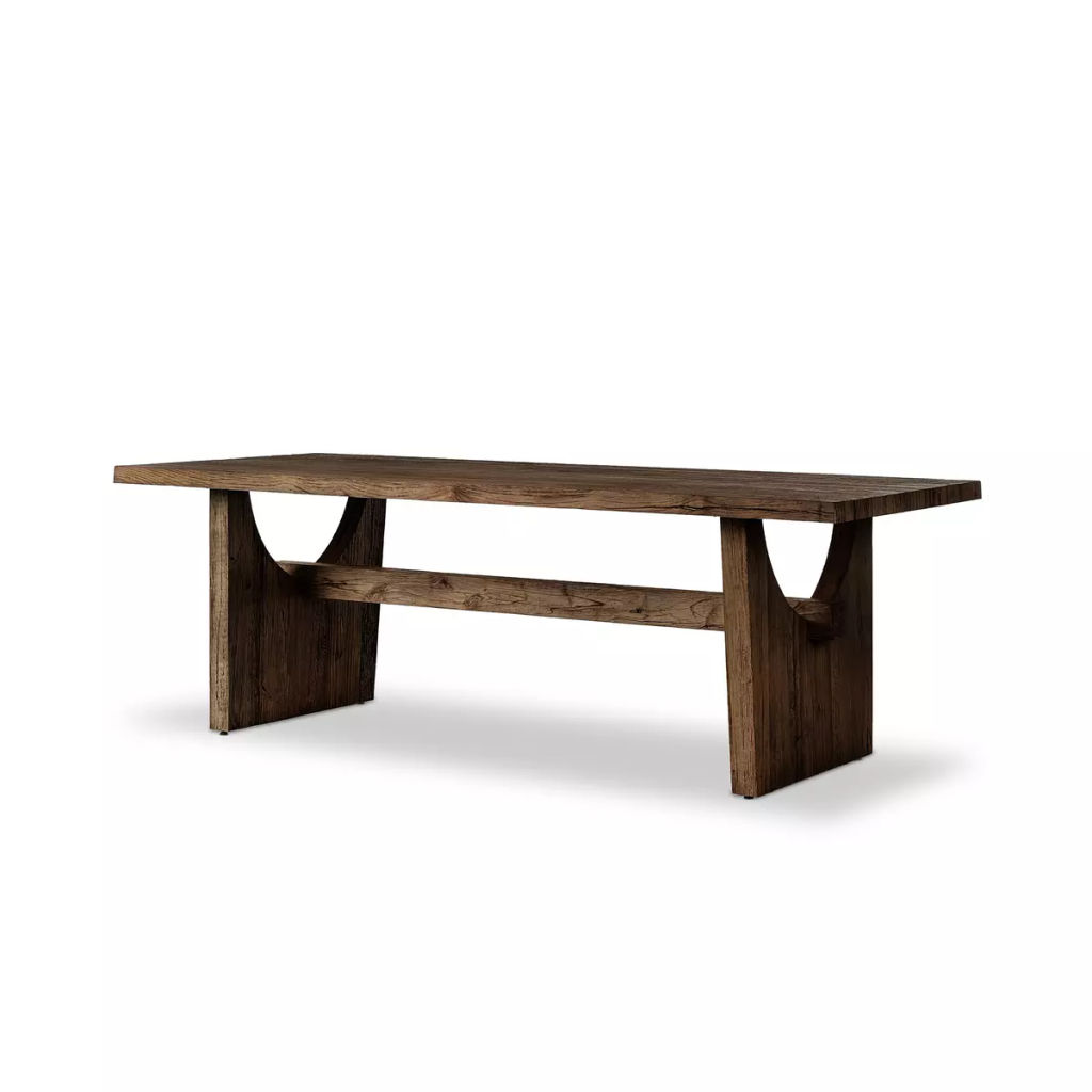 Preview image for Rustic Dining Table 96" X 42" X 30", Resawn Alder Smoked