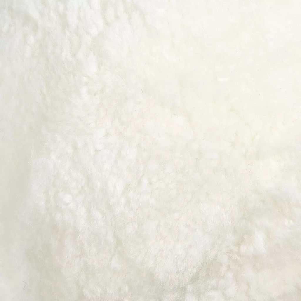 Balle Shearling Pillow Set 12" X 12" X 12", White Shorn Sheepskin