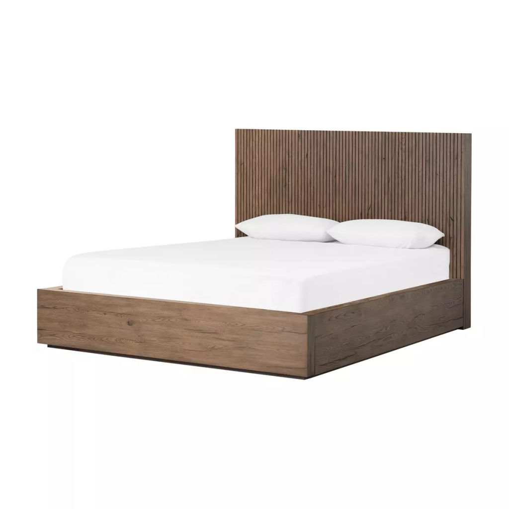 Preview image for Leo King Bed 83.25" X 88.5" X 50", Rustic Grey