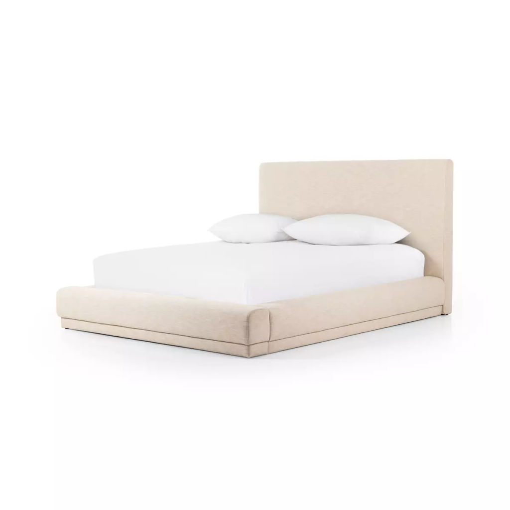 Preview image for Martina Queen Bed 77.25" X 94" X 47.5", Bergamo Parchment
