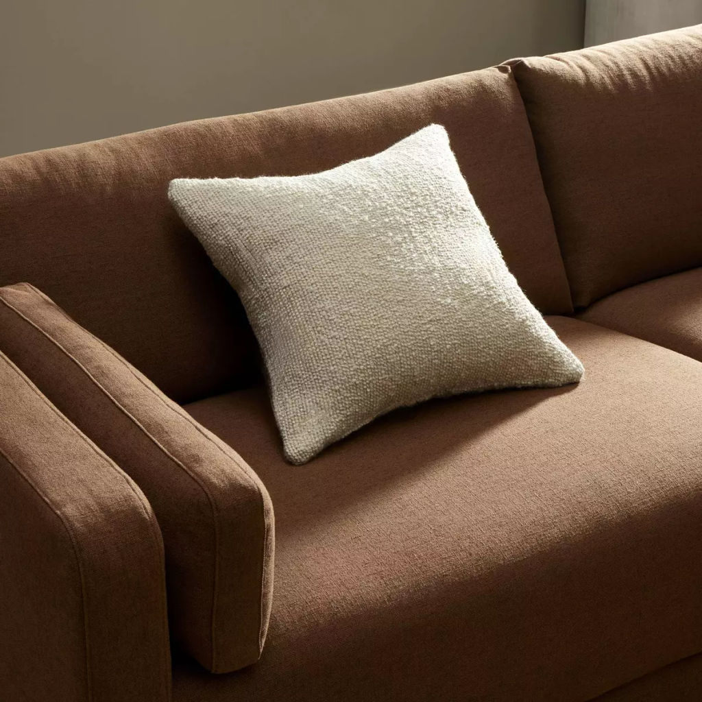 Francia Pillow 22" X 7" X 22", Herstal Oatmeal