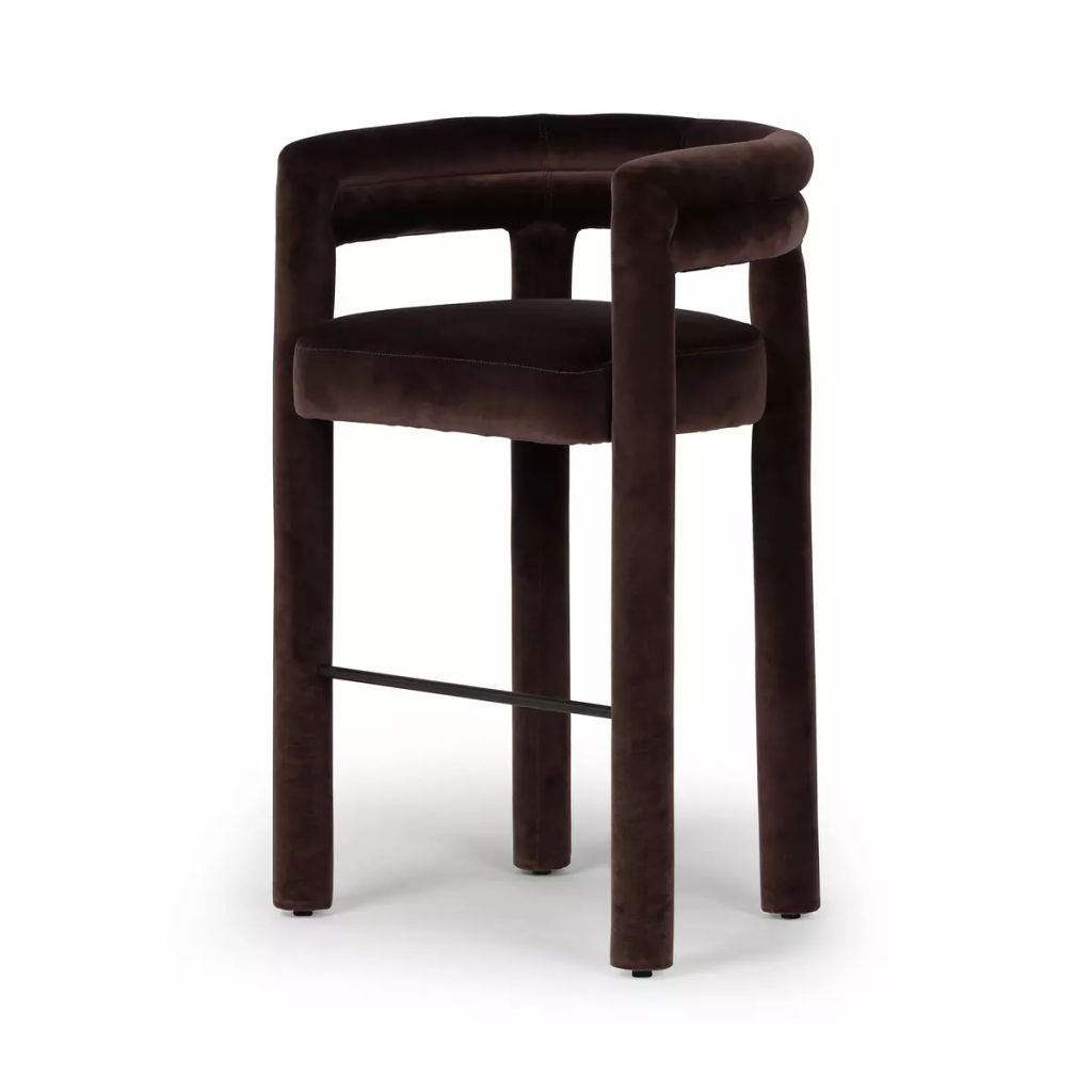 Preview image for Tacova Bar + Counter Stool 25" X 22.75" X 40", Surrey Cocoa