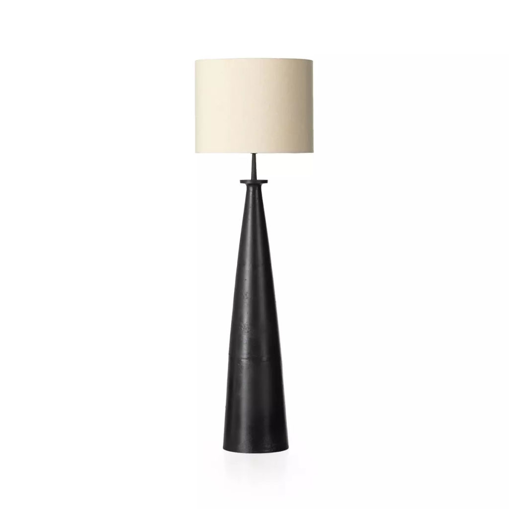 Preview image for Innes Floor Lamp, Matte Black Cast Aluminum