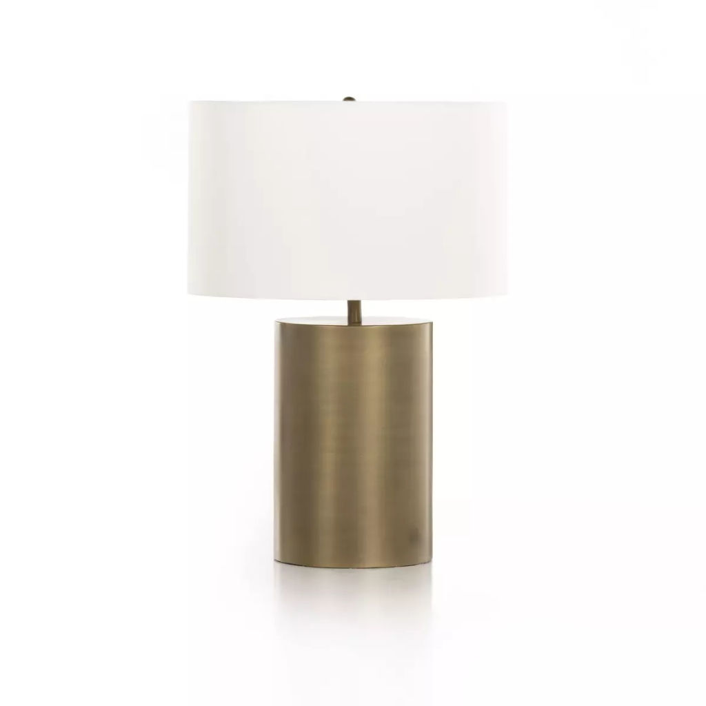 Cameron Table Lamp, Light Antique Brass