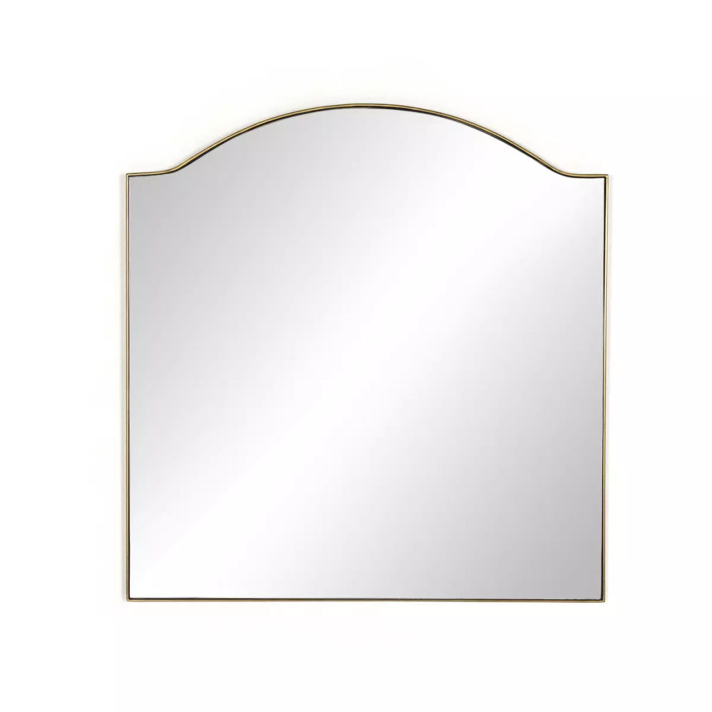 Jacques Mirror, Antique Brass