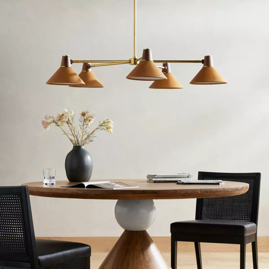 Cullen Chandelier, Aged Brass