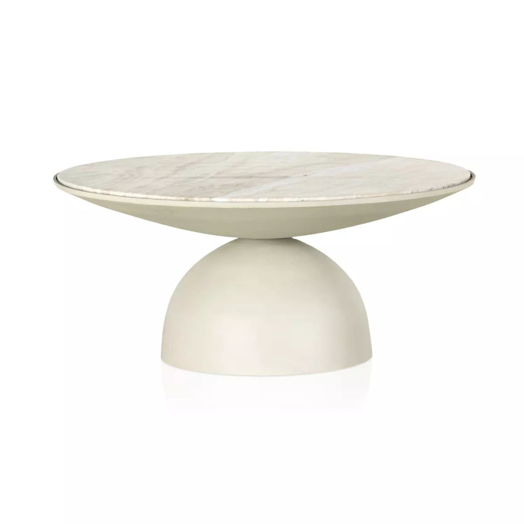 Preview image for Corbett Coffee Table, Creamy Taupe Marble