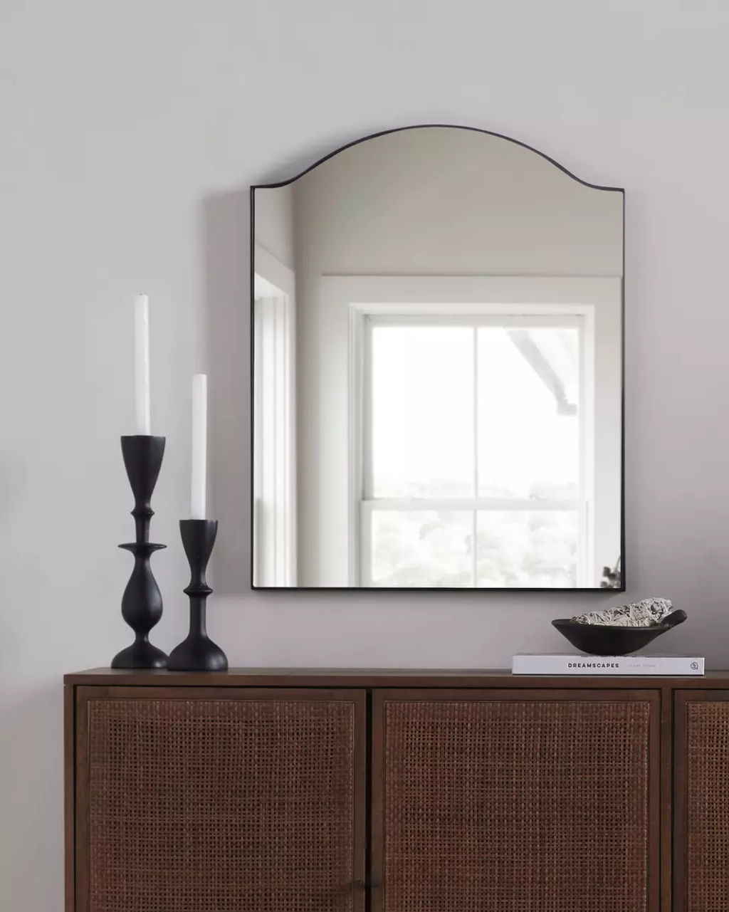 Jacques Small Mirror, Gunmetal