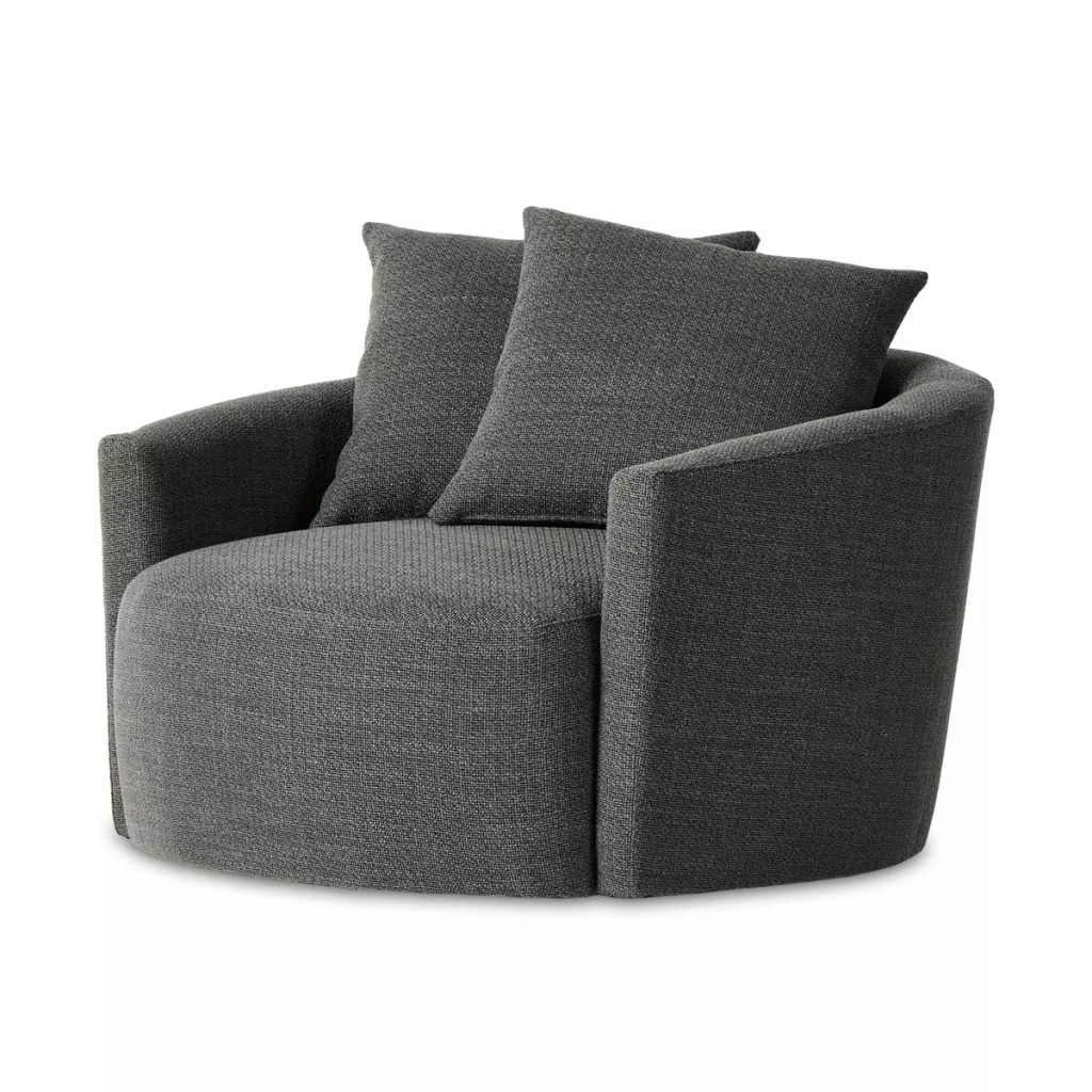 Preview image for Chloe Swivel Chair, Gibson Smoke