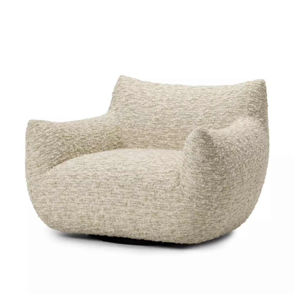 Margot Swivel Chair, Solema Cream