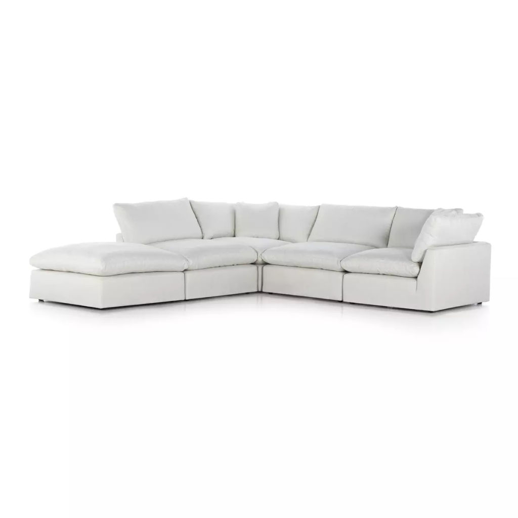 Preview image for 4-Piece Sectional W/ Ottoman, Ivory