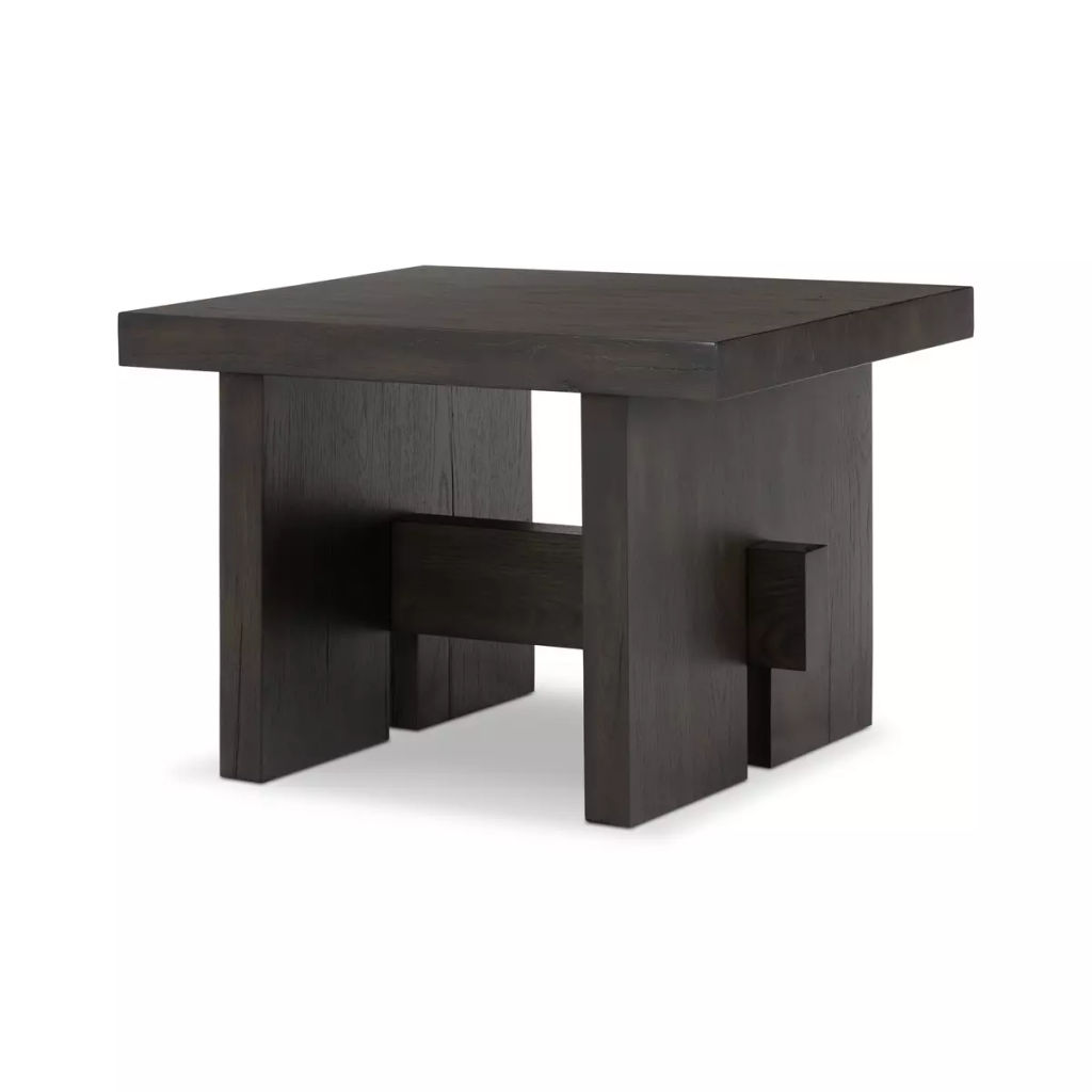 Isaac End Table, Smoked Black Veneer