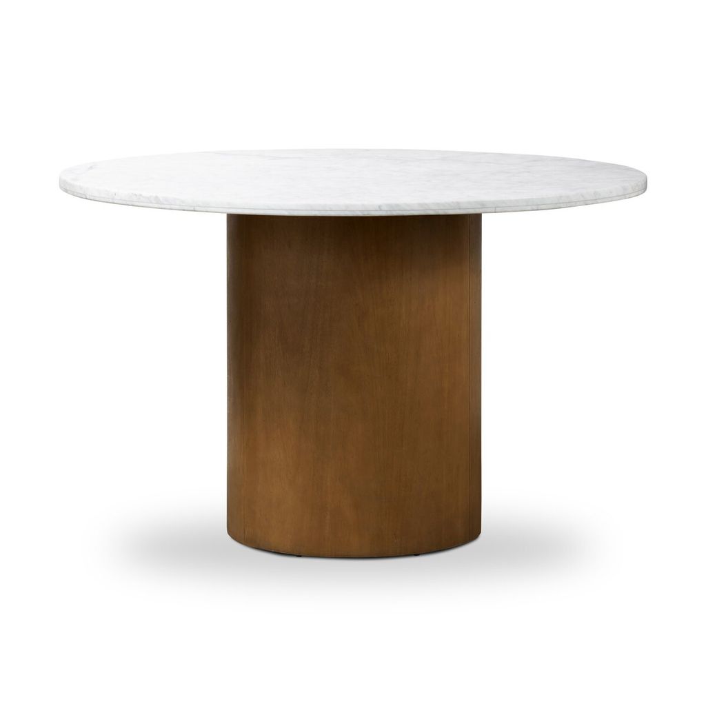 Pilo Dining Table, Italian White Marble