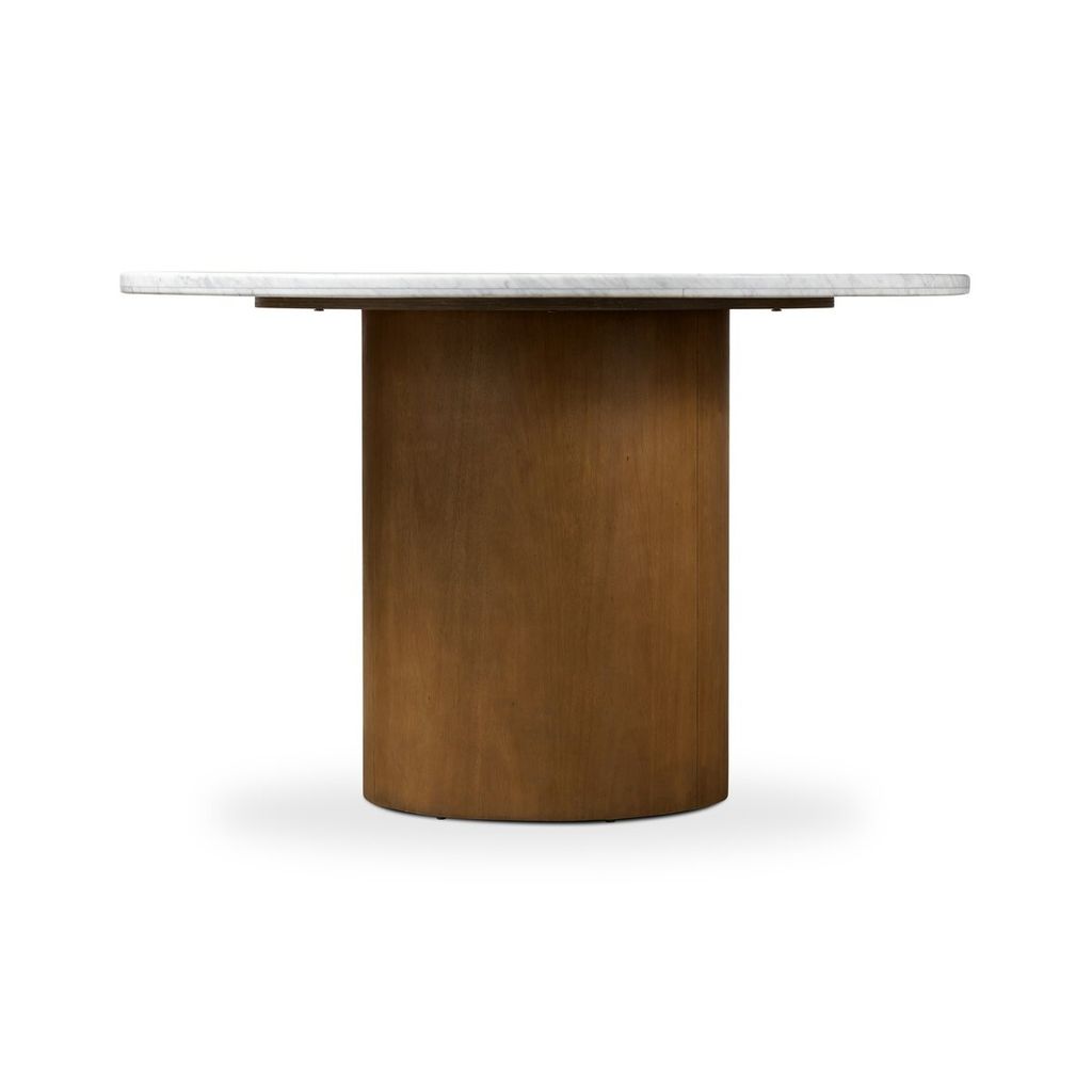 Pilo Dining Table, Italian White Marble