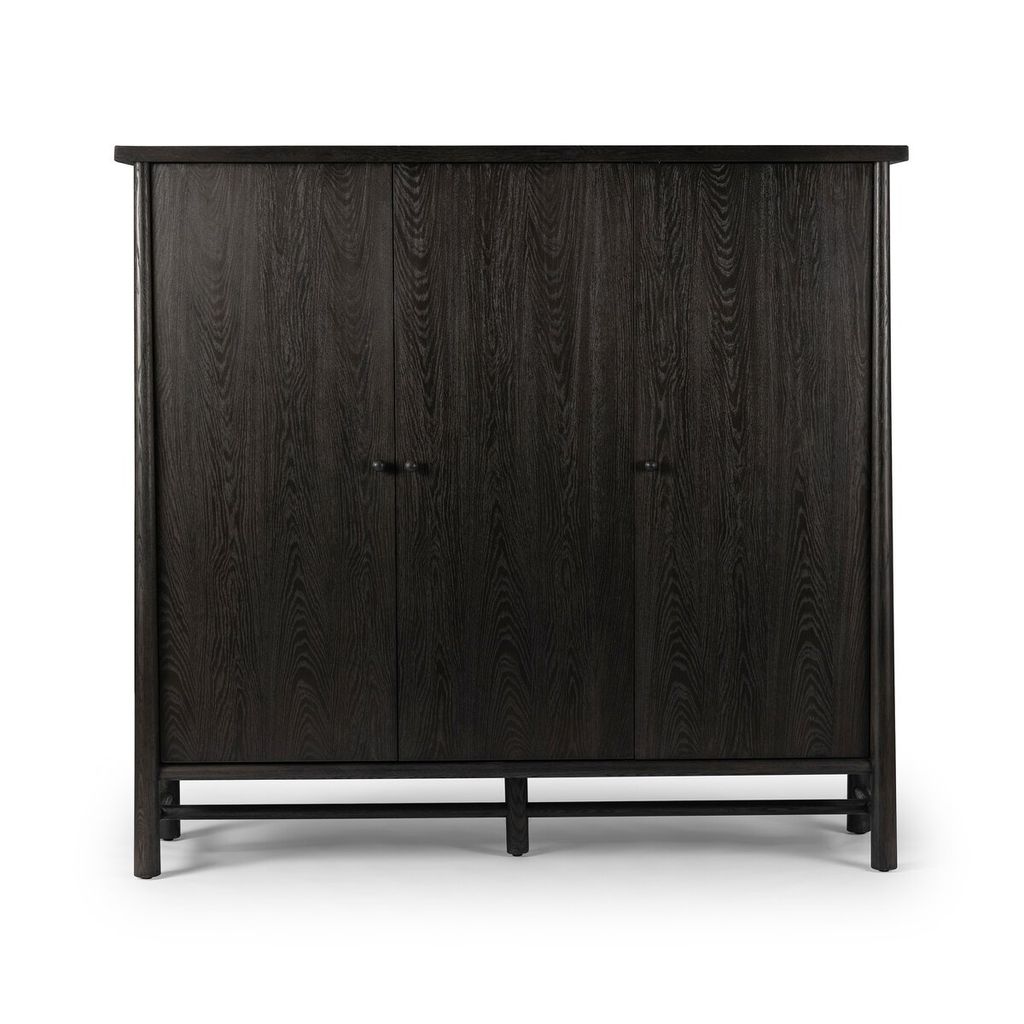 Preview image for Renaud 3-Door Cabinet, Charcoal Oak Veneer