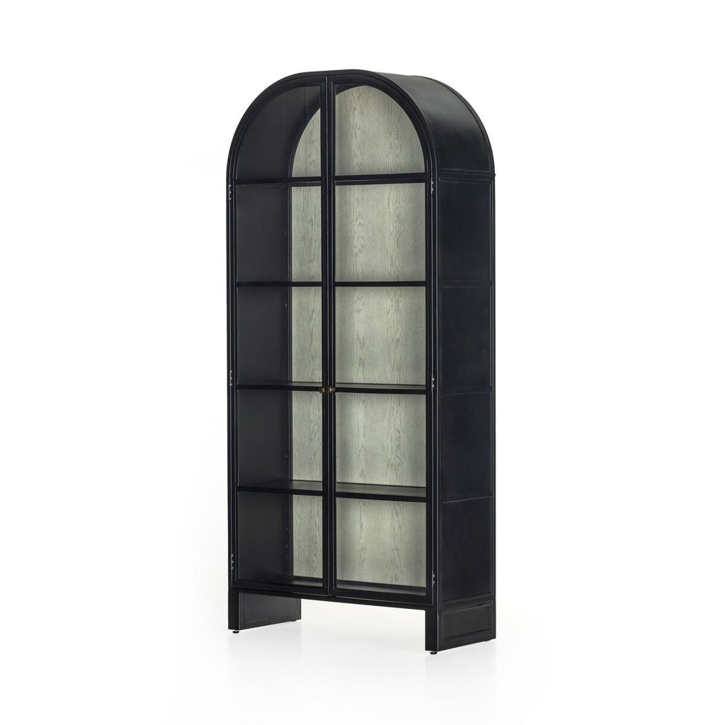 Preview image for Breya Cabinet Black, Vintage White Oak