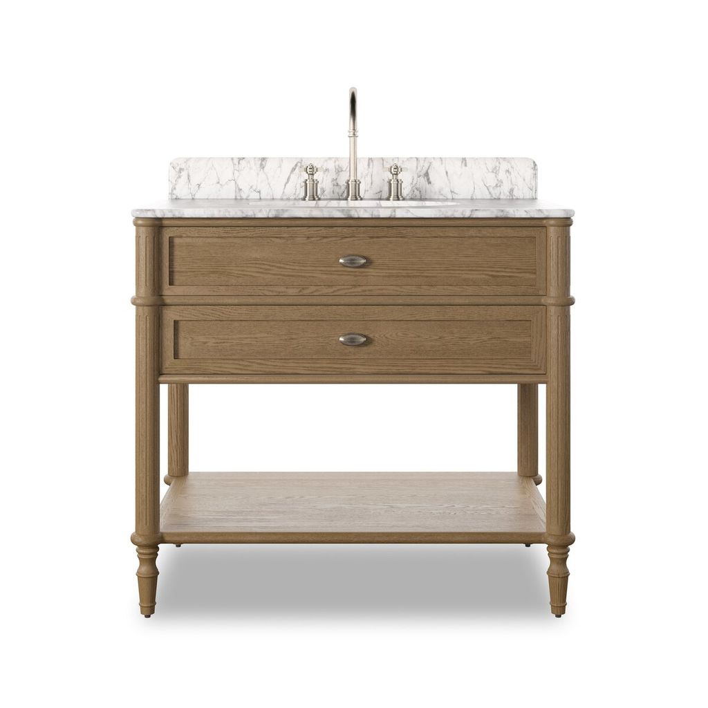 Oak & Marble Vanity